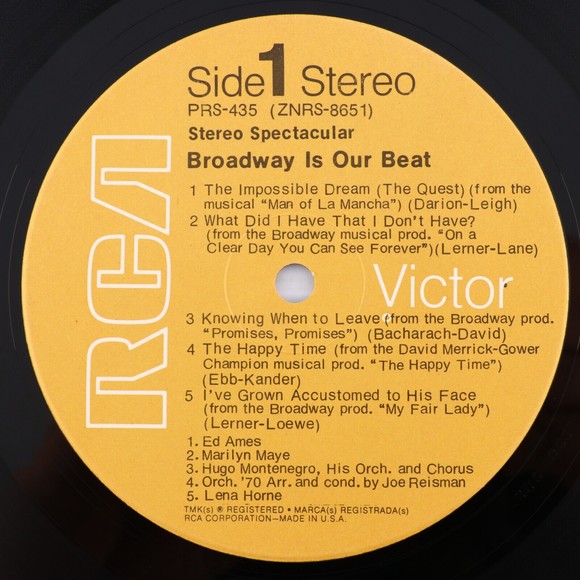 Ed Ames – Broadway Is Our Beat Stereo Spectacular Vinyl LP Record RCA PRS-435 - Picture 7 of 14